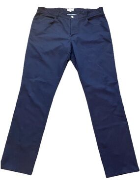 Peter Millar Men's Performance 5-Pocket Pants In Navy Size 36x32